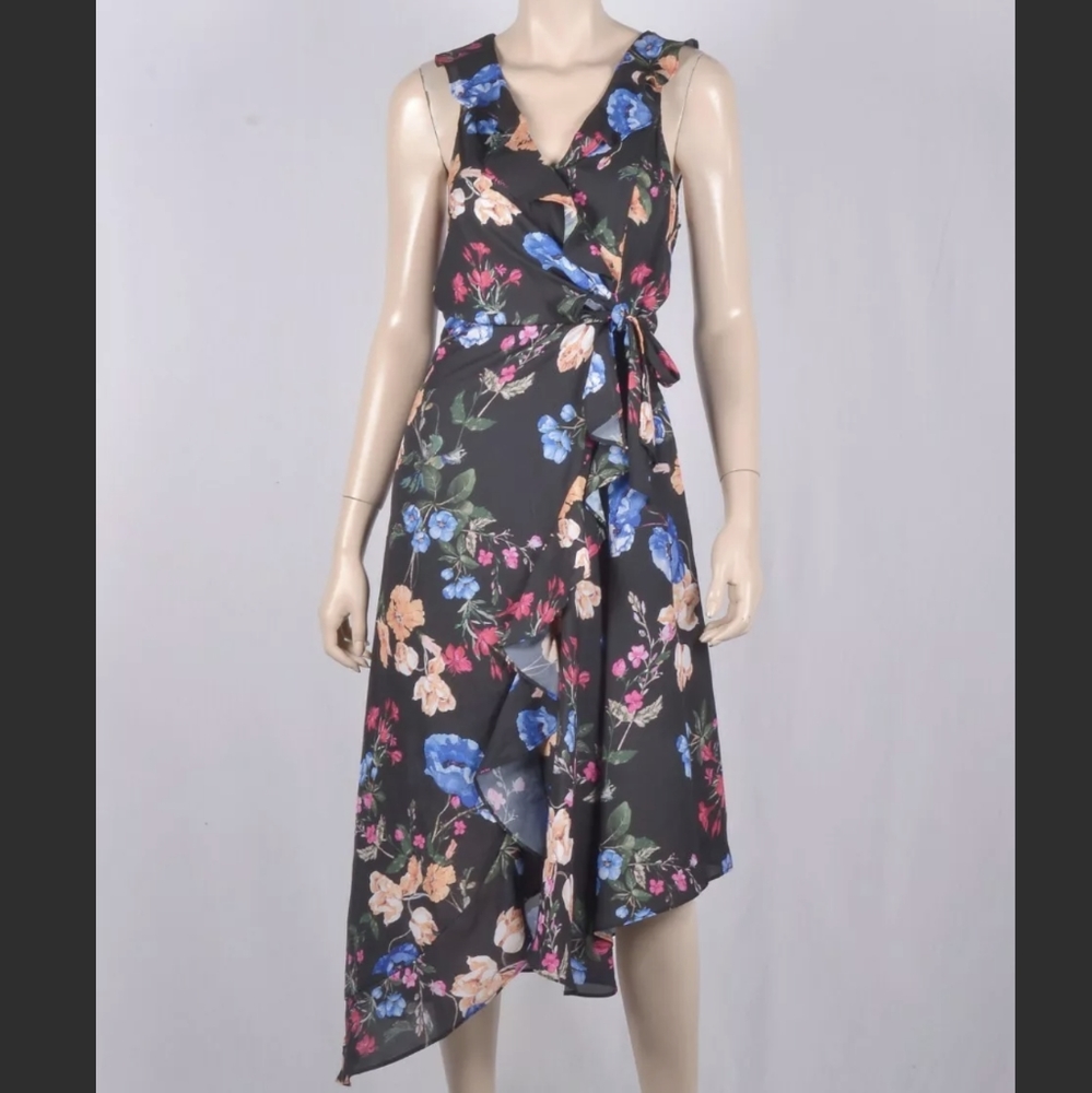 {Parker} Brand New Sleeveless Ruffled Midi Dress